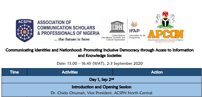 2020 ACSPN Conference Programme